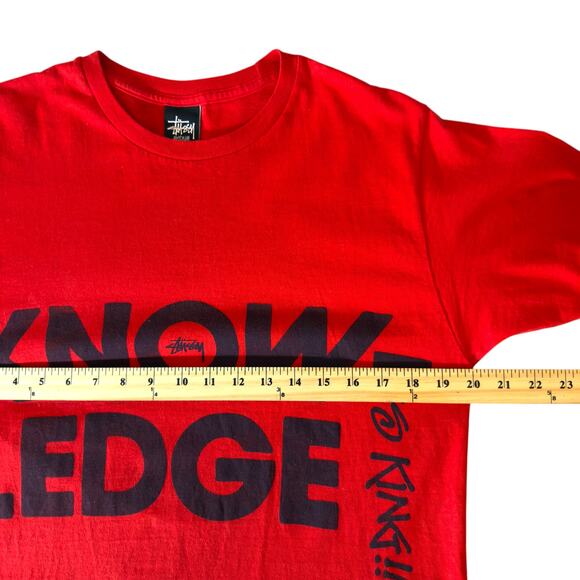 Stussy Big Knowledge T-shirt Men’s M - Streetwear Skater Designer Urban Preppy - Picture 11 of 12